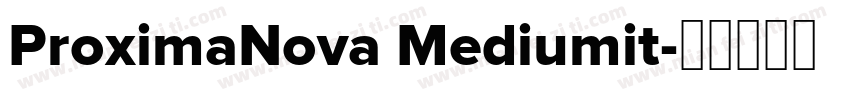 ProximaNova Mediumit字体转换